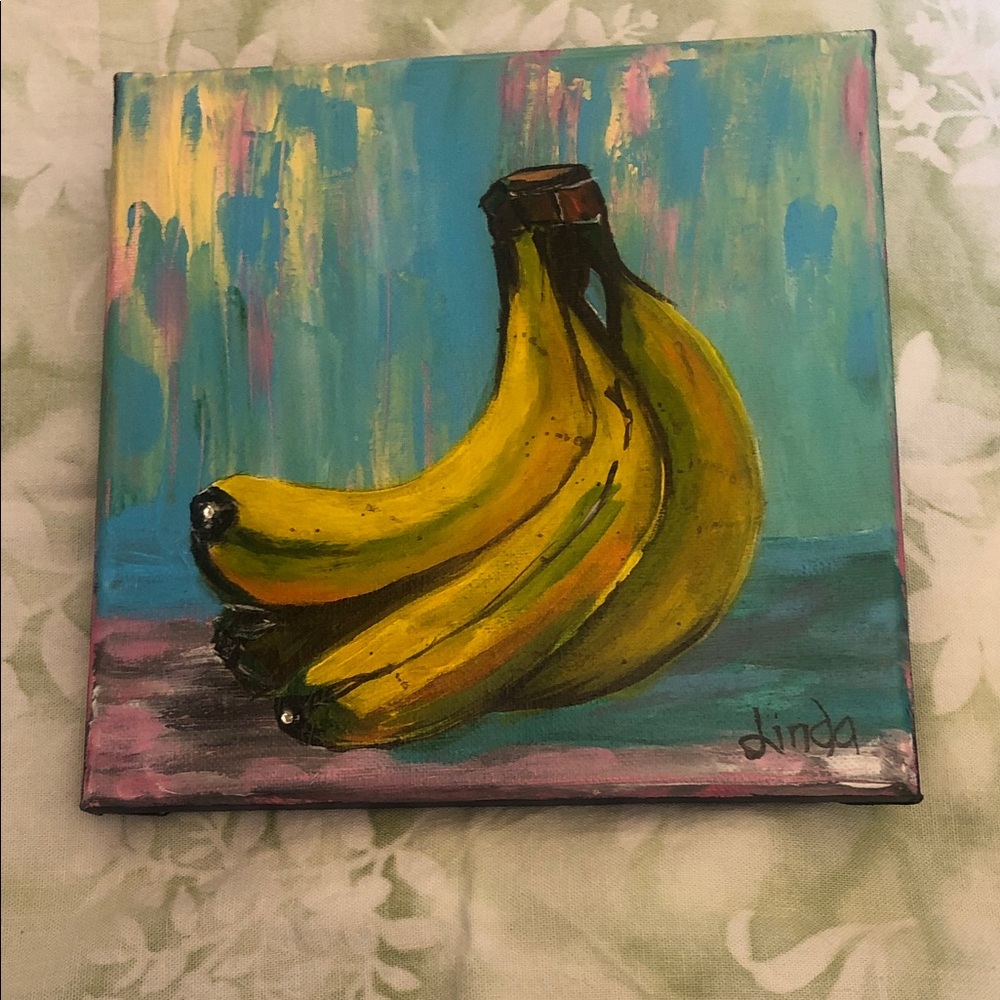 Yellow Banana Still Life Canvas Art